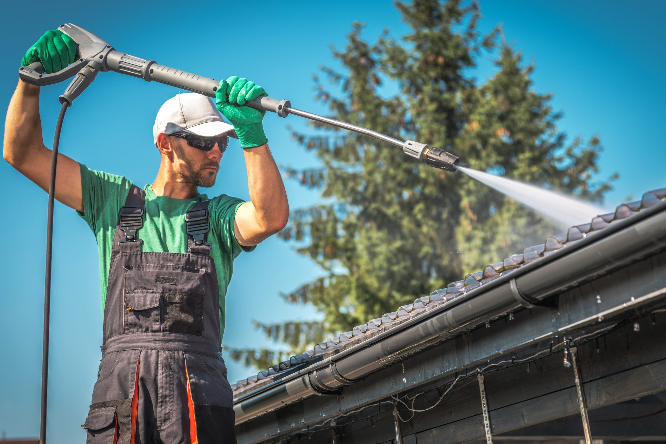 Roof washing